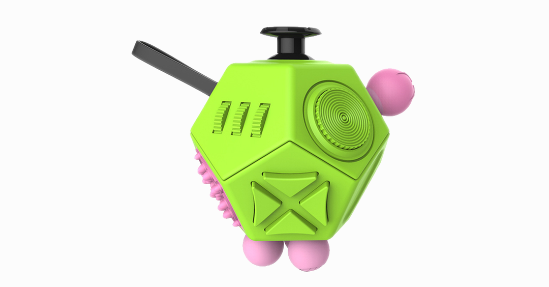 Kalsten | Fidget Dodecagon – 12-Sided Fidget Cube Relieves Stress and Anxiety Reduces Depression Cube for Children and Adults with ADHD ADD OCD Autism