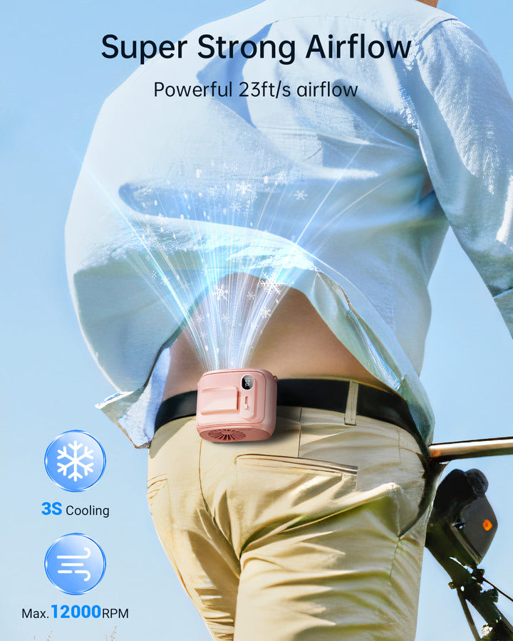 Waist Fan Hands-Free Personal Neck Fan for Outdoor Camping | Kalsten