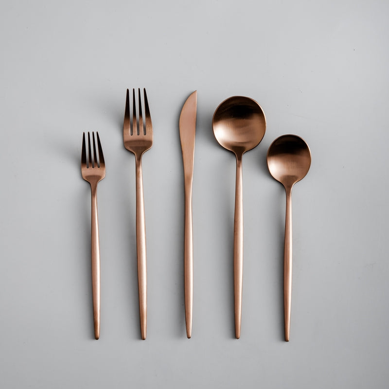 Modern Luxe Cutlery Set of Stainless Steel in Stylish Colors Kalsten