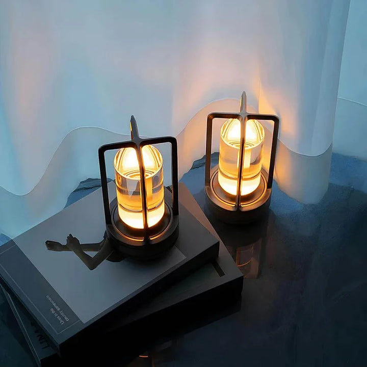 Klara Crystal Table Lamp with Touch Panel and USB Connection | Kalsten
