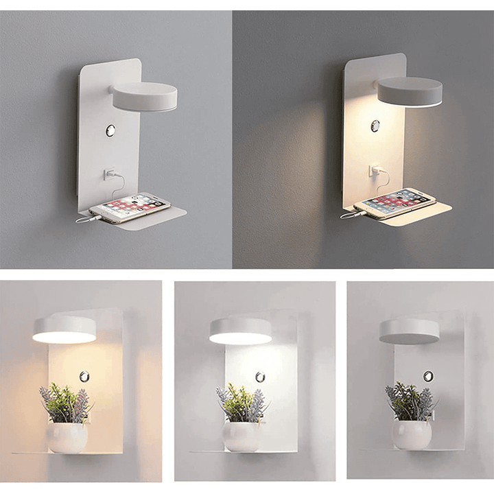 LED Wall Lamp with Shelf
