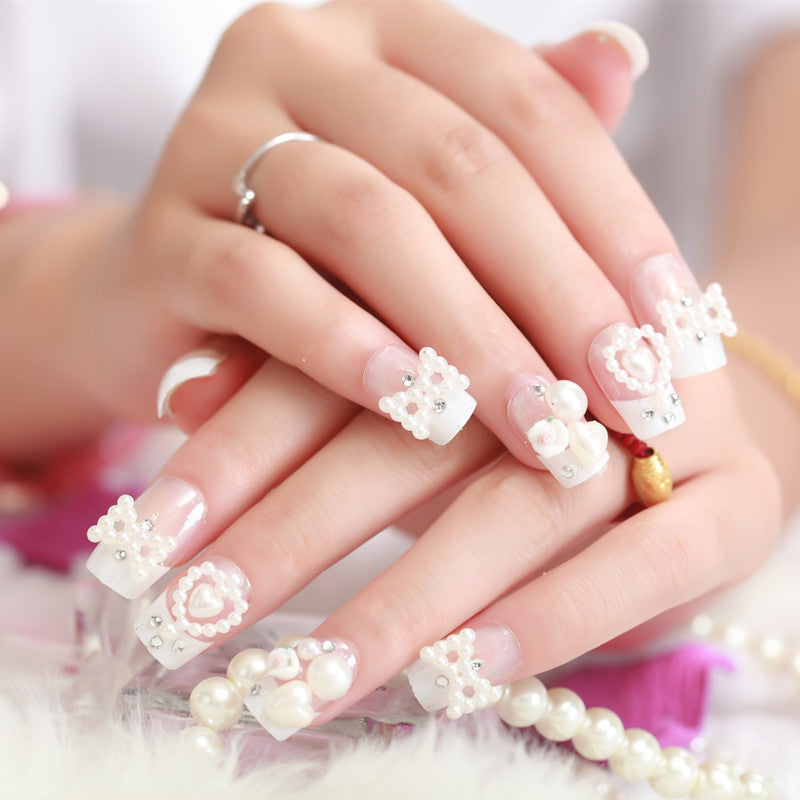 Elegant Decorative Press-On Nail Tips