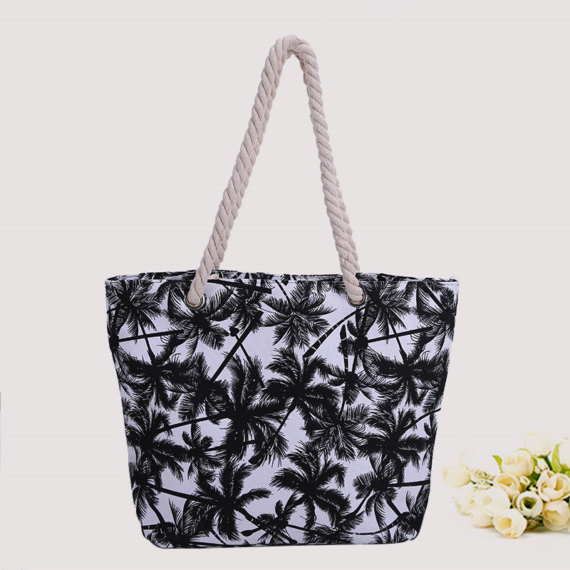 Spacious bag with maritime pattern Kalsten