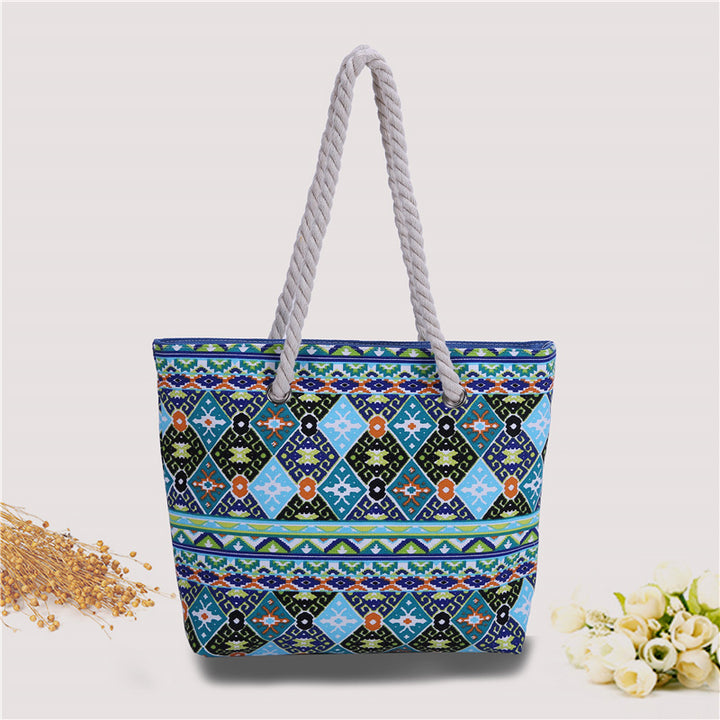 Fashionable beach bag made of sturdy cotton fabric Kalsten