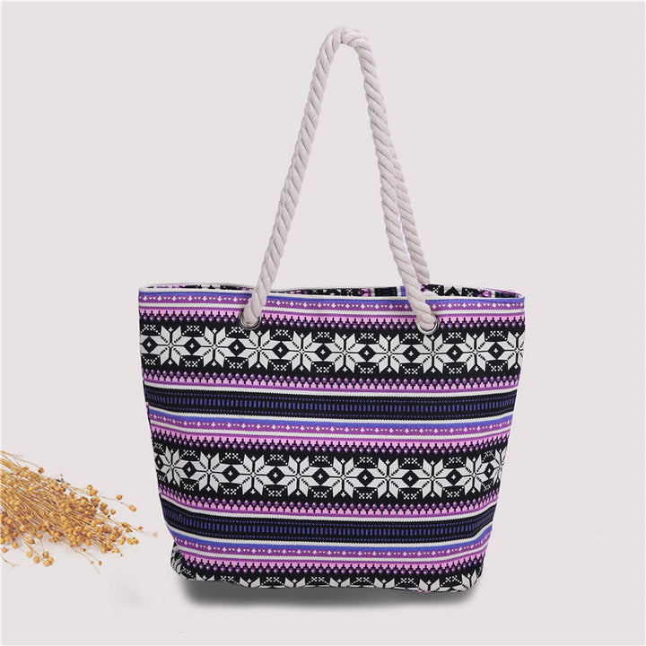 Fashionable beach bag made of sturdy cotton fabric Kalsten