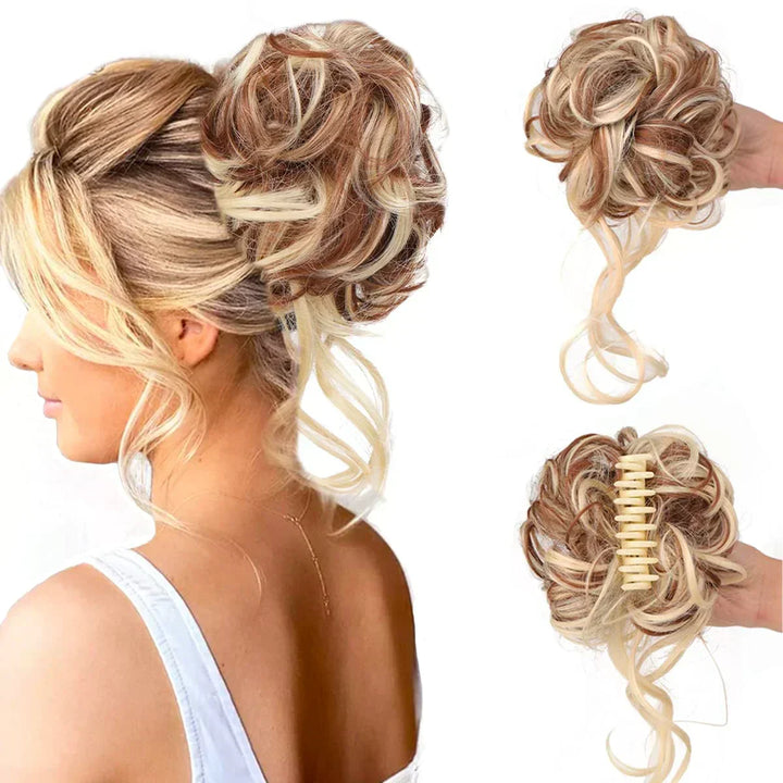 Kalsten | Curly Hair Bun – Clip-in Hair Piece with Volume and Natural Look