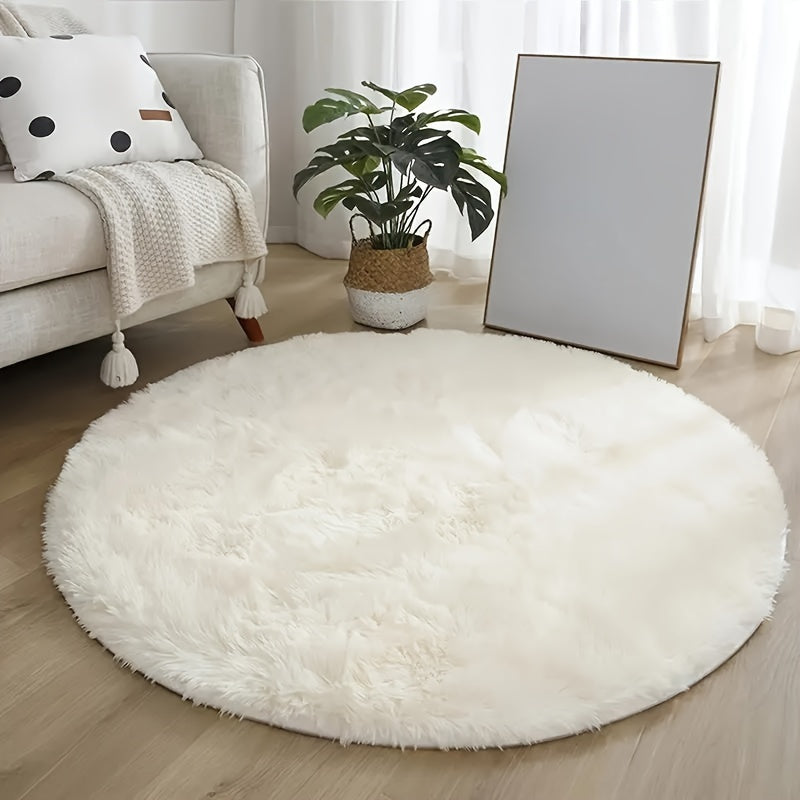 Cozy round plush rug – Ultra-soft rug for living room & bedroom | Kalsten