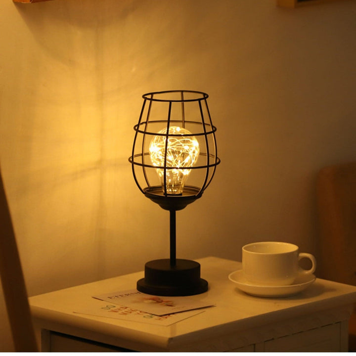 Modern Black Table Lamp with Fabric Shade 45cm | Kalsten
