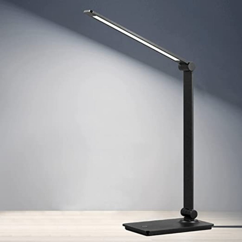 LED desk lamp, touch control desk lamp with 3 brightness levels, dimmable office lamp with adjustable arm, foldable table lamp for desk bedroom nightstand office | Kalsten