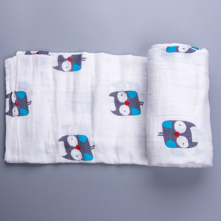 Cute Patterned Muslin Swaddle Blanket kalsten
