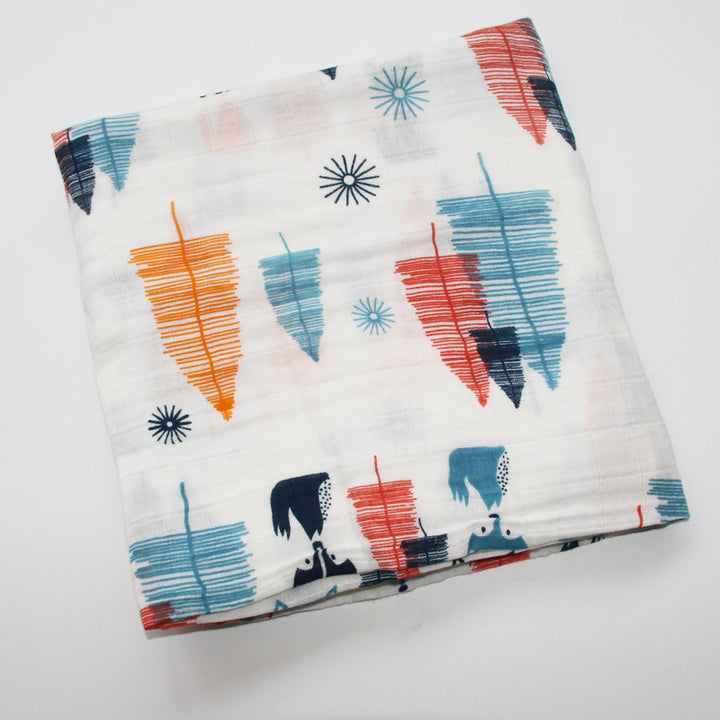 Cute Patterned Muslin Swaddle Blanket kalsten