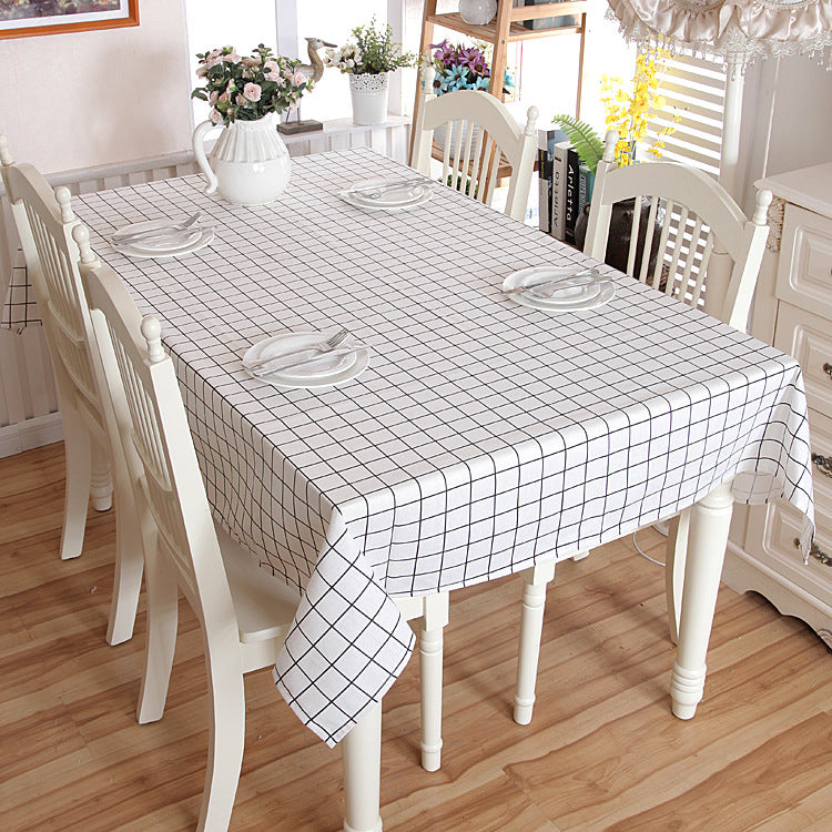 Gingham Check Tablecloth