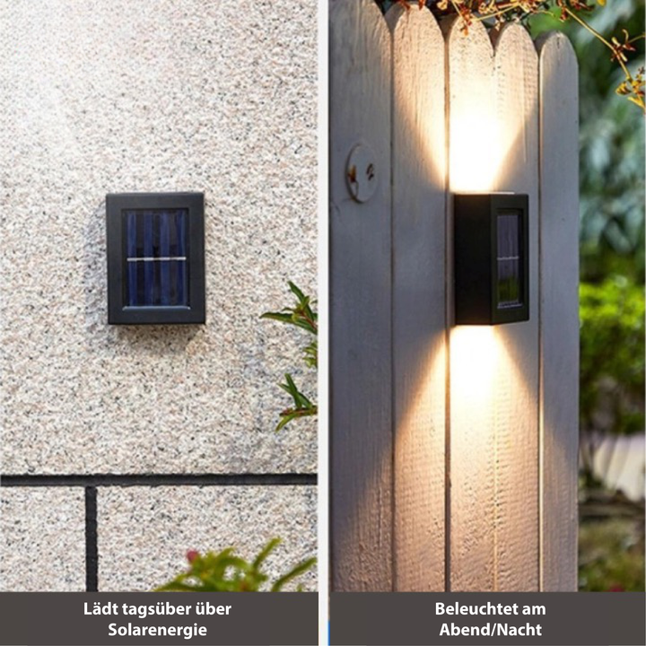 Modern Solar LED Outdoor Wall Lamp Kalsten