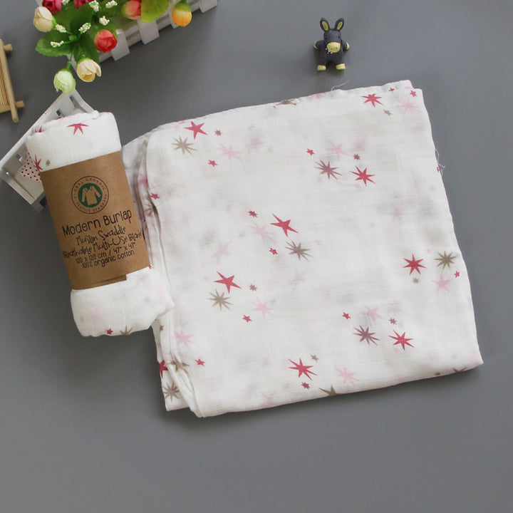 Cute Patterned Muslin Swaddle Blanket kalsten