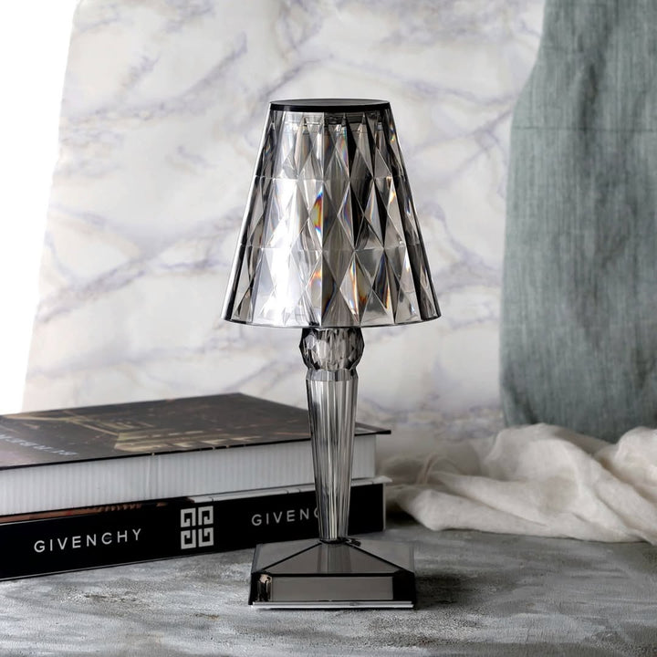 Table Lamp Crystal Acrylic Touch Rechargeable | Kalsten