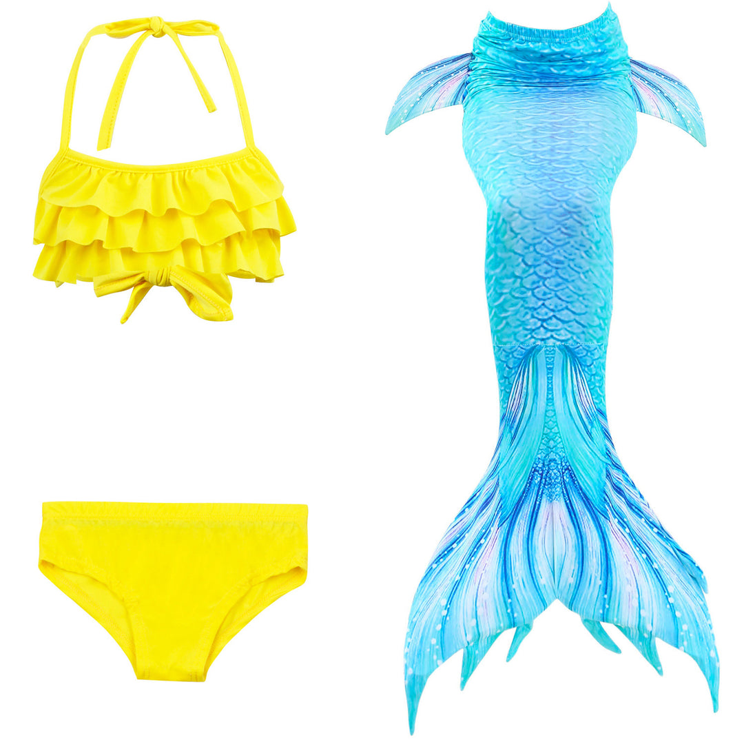 Kalsten | Girls Mermaid Tail Kids Swimsuit Bikini Set
