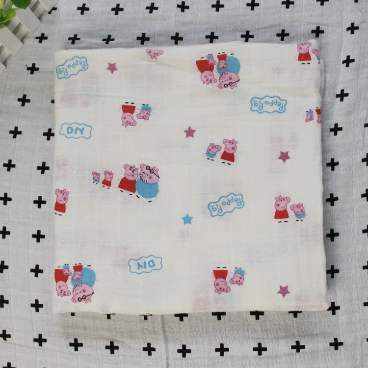 Cute Patterned Muslin Swaddle Blanket kalsten