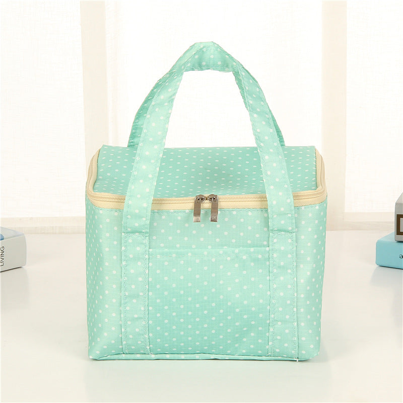 Insulated Dot Print Lunch Carrier Bag Kalsten
