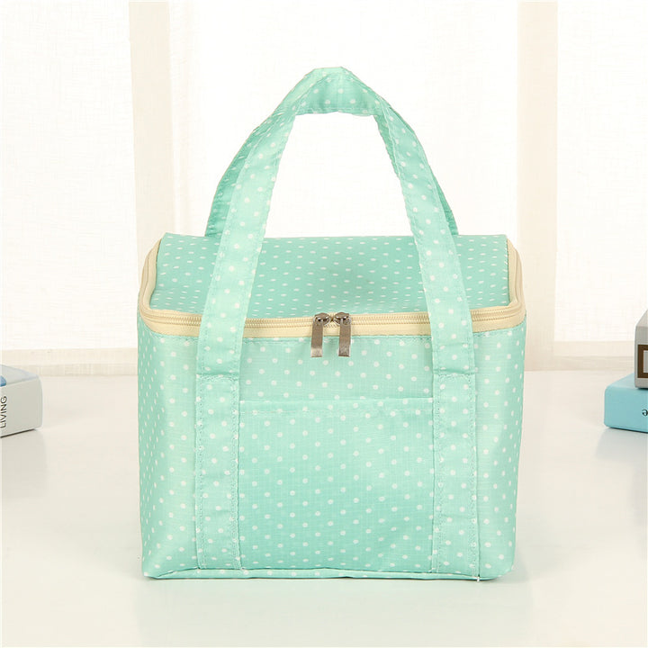Insulated Dot Print Lunch Carrier Bag Kalsten