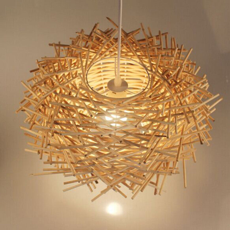 Artistic Bamboo Pendant Light