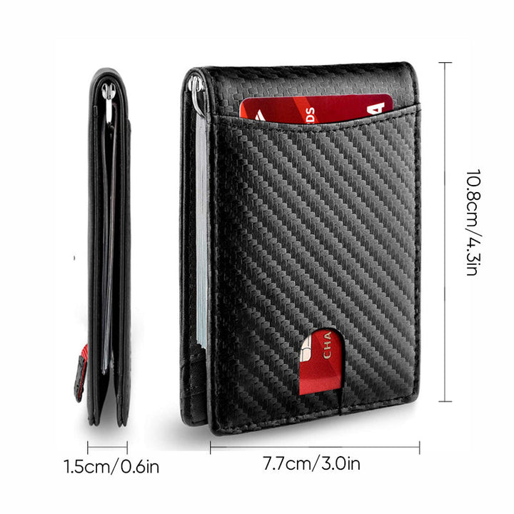 Kalsten | Theft-proof magnetic card holder made of genuine leather