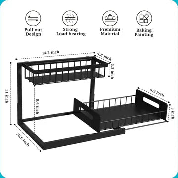 Kalsten | 2 Tier Slide Out Under Sink Organizer