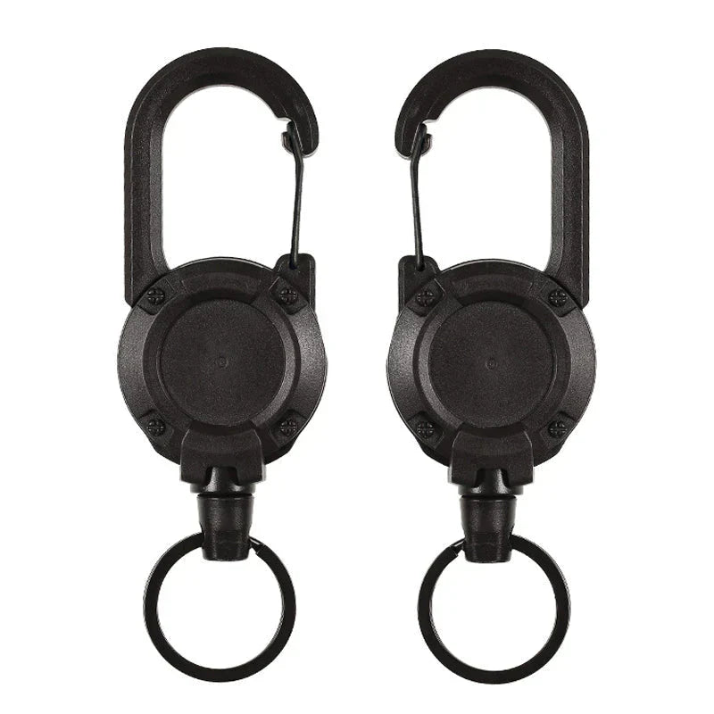 Outdoor Automatic Expandable Wire Rope Luya Theft Protection Tactical Keychain | Kalsten
