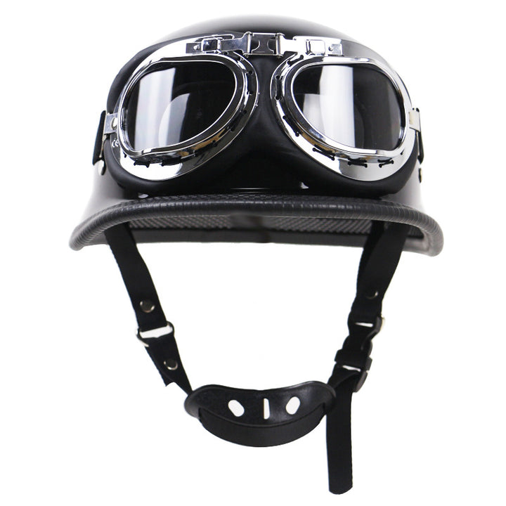 Retro Half-Helmet Motorcycle Protection with Goggles Kalsten