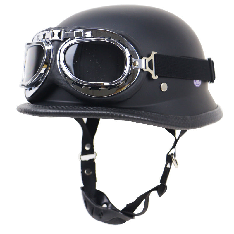 Retro Half-Helmet Motorcycle Protection with Goggles Kalsten