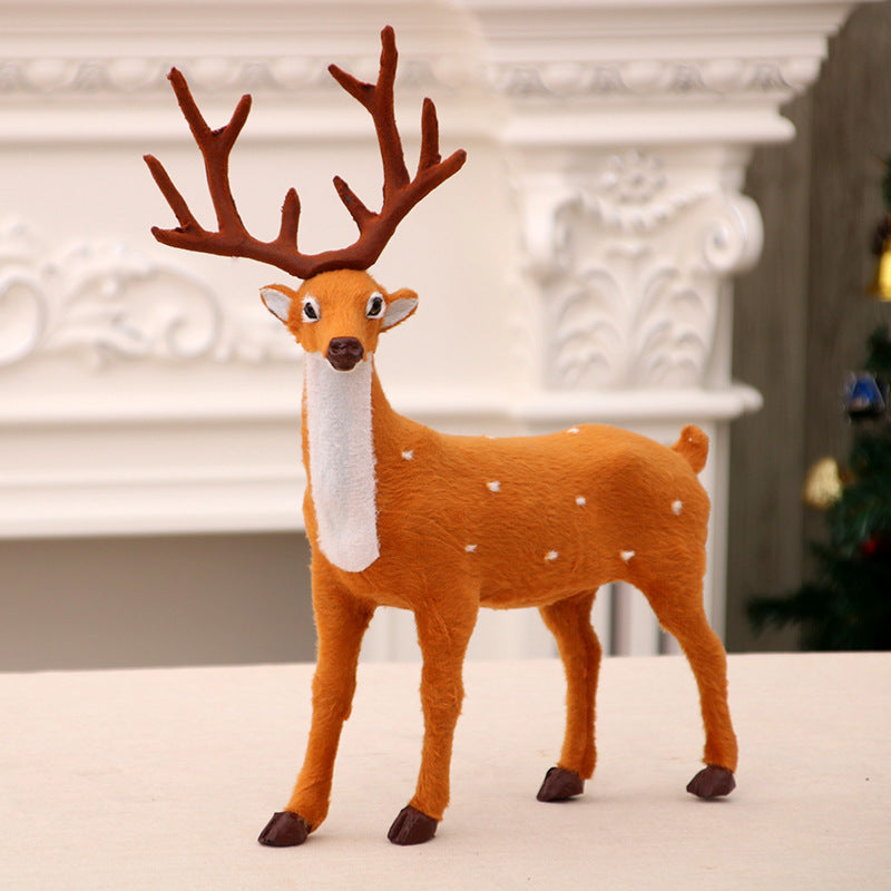 Decorative Plush Reindeer Figurines Kalsten