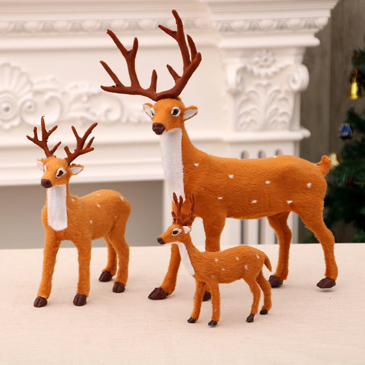 Decorative Plush Reindeer Figurines Kalsten