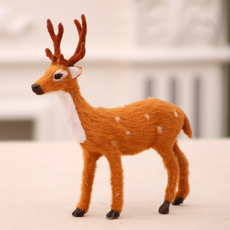 Decorative Plush Reindeer Figurines Kalsten