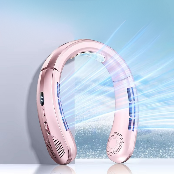 Kalsten | Portable Neck Air Conditioner Cooling Fan Rechargeable Leafless Personal Wearable