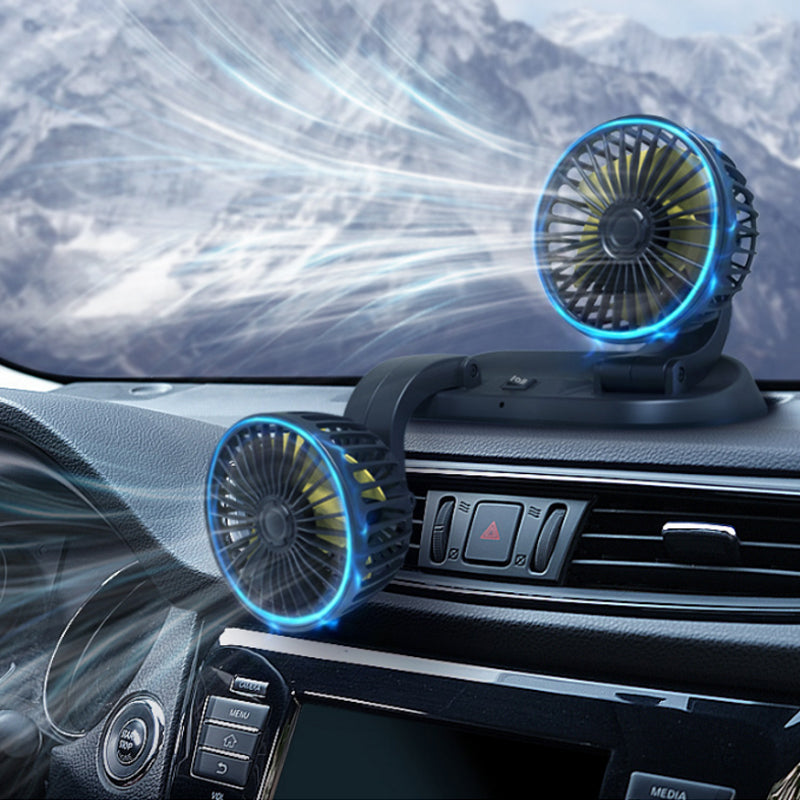 Double head car cooling air circulation fan | Kalsten
