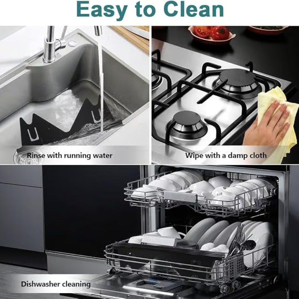 Kalsten | Adjustable Stove Gap Cover | Heat-Resistant Stainless Steel Seal Strip | Kitchen Spill Protector