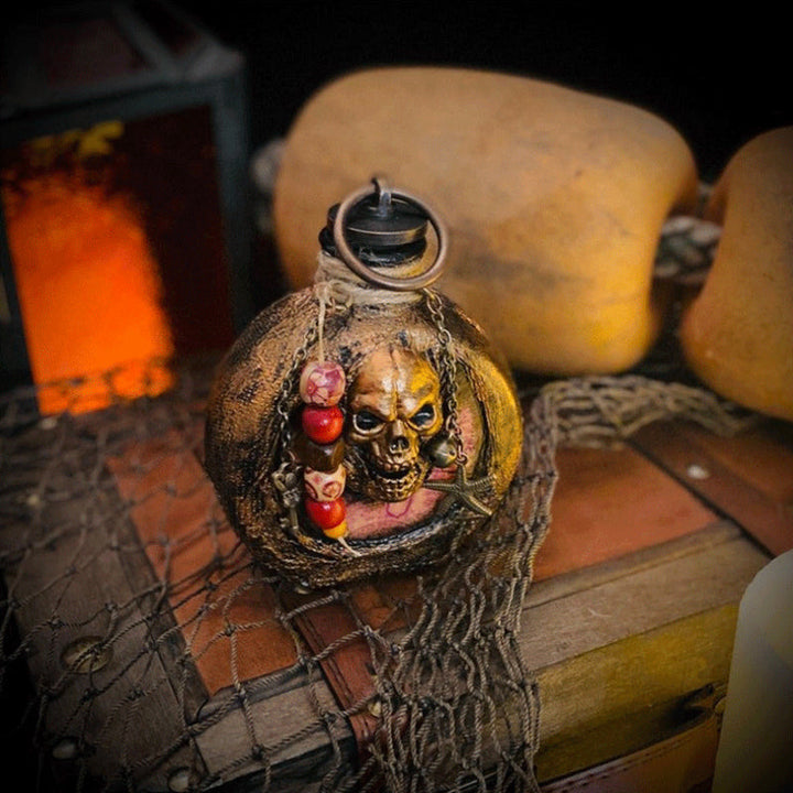 Skull Pirate Rum Bottle made of Resin | Kalsten