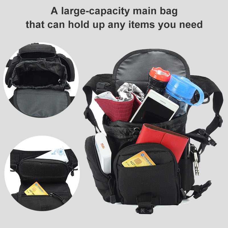 Kalsten | Nylon Waterproof Men Tactical Waist Pack Leg Travel Belt Bag