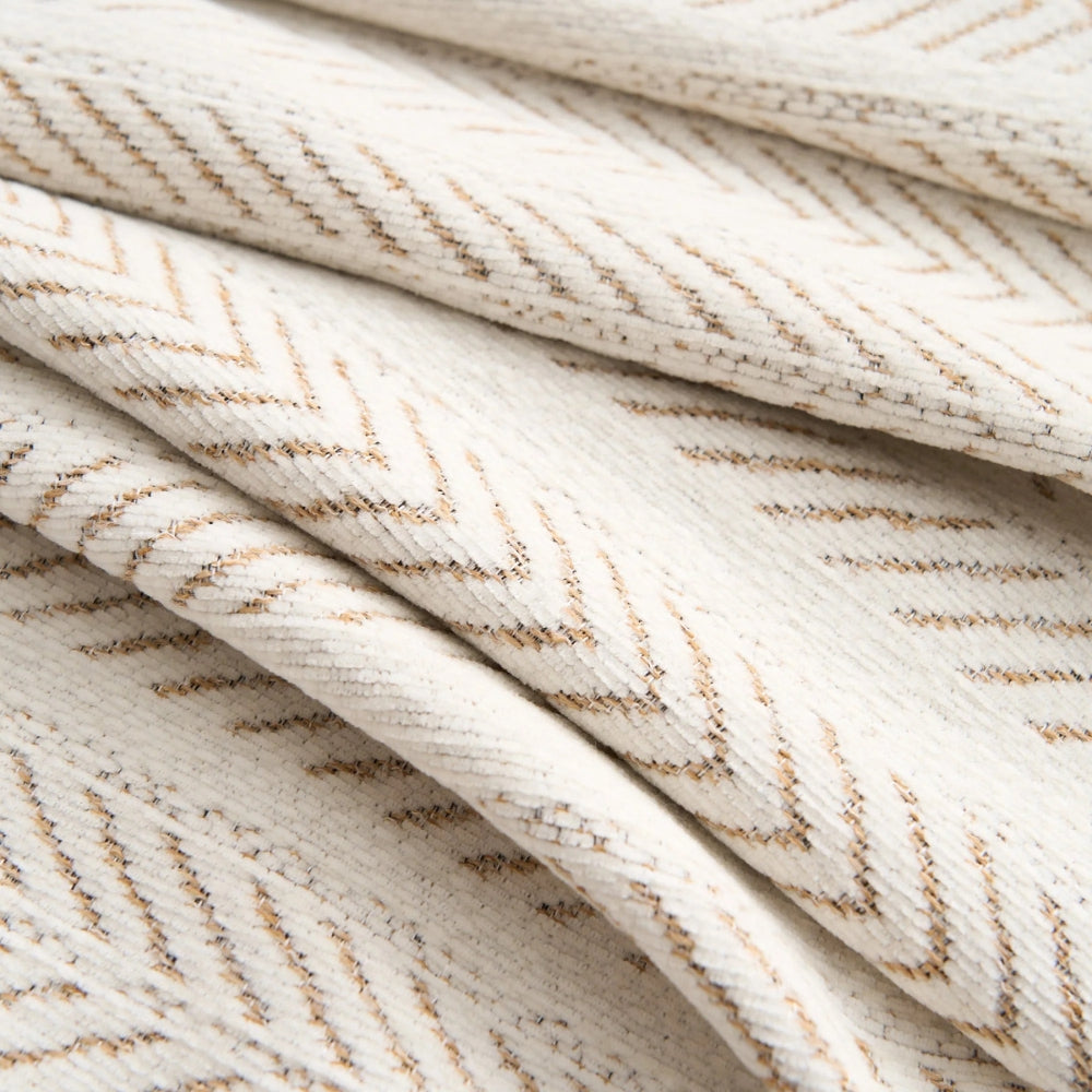 Kalsten | Herringbone Chenille Tassels Sofa Cover