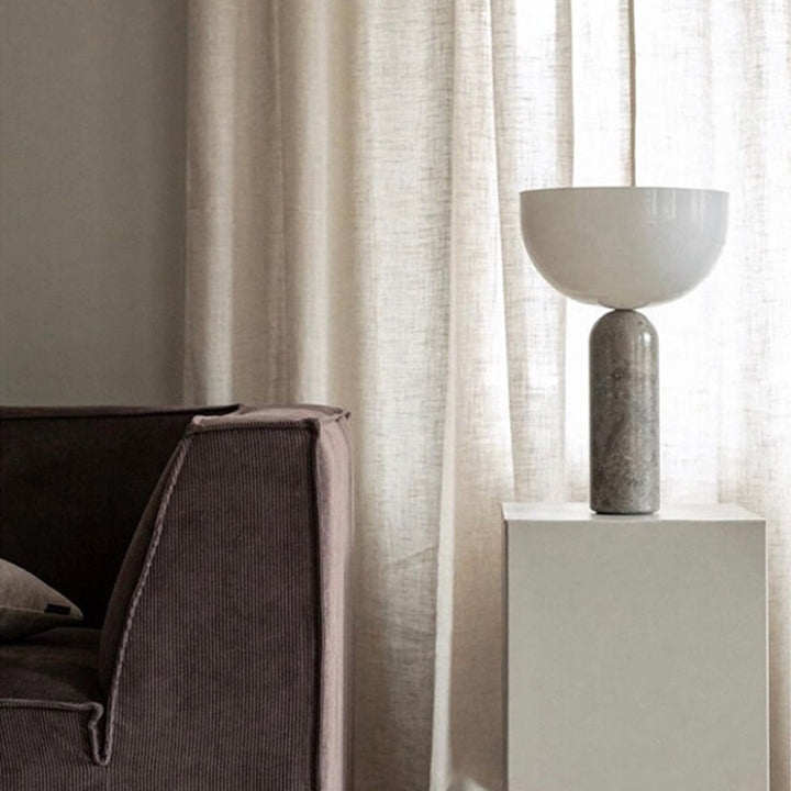 Kalsten | MarbleLuxe Lamp - Luxurious Marble Table Lamp with Golden Accents