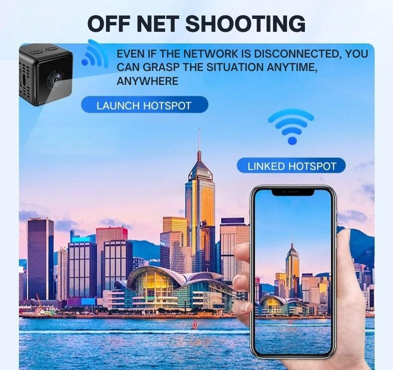 Kalsten | 1080P Wireless WiFi Security Camera | Weather-Resistant, App-Controlled & Ideal for Indoor and Outdoor Surveillance | Small Closed Circuit Camera
