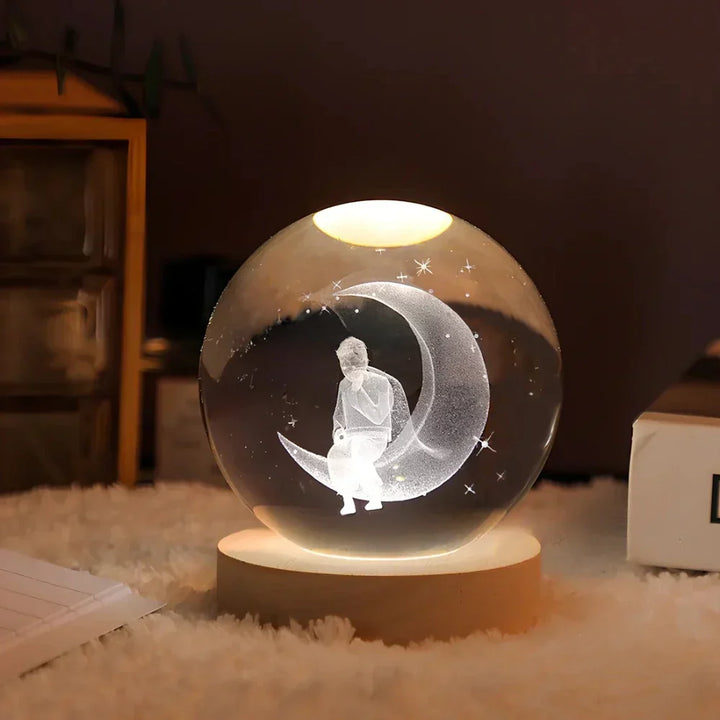 3D Crystal Ball LED Night Light