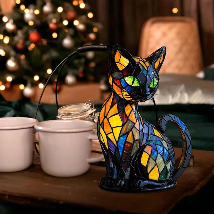 Lumikat Handmade Glow-in-the-Dark Cat Lamp – Ambient Lighting and Gift | Kalsten