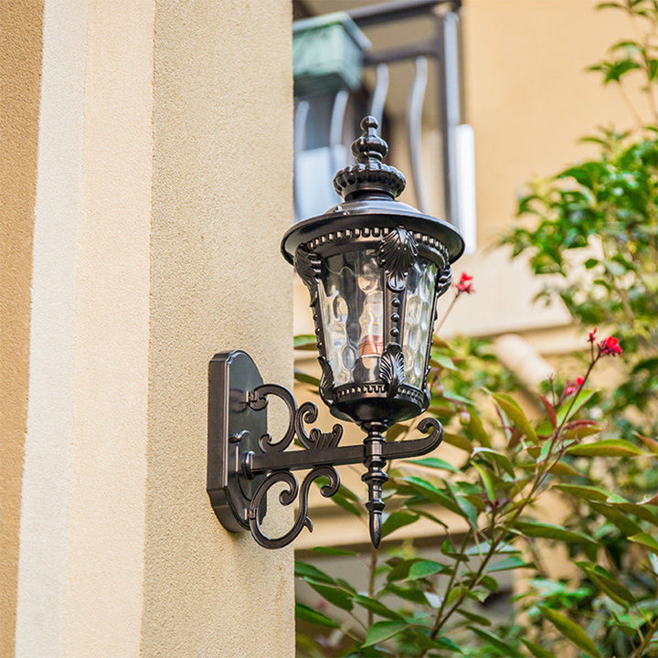Kalsten | Outdoor Vintage Glass Wall Lantern Light