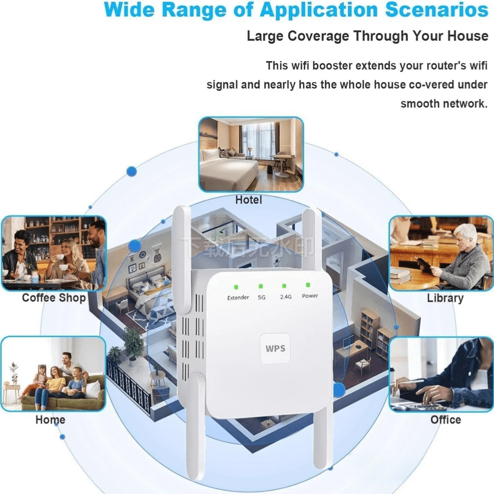 Kalsten | UltraXtend 5G WiFi Booster UK – Best Dual-Band WiFi Extender for Home & Garden Signal Coverage