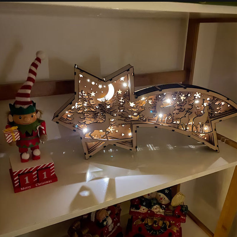 Kalsten | LED Wood Christmas Star Light