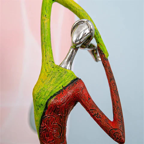 Kalsten | Modern Abstract Woman Sculptures – Handcrafted Colourful Resin Art for Home Decor