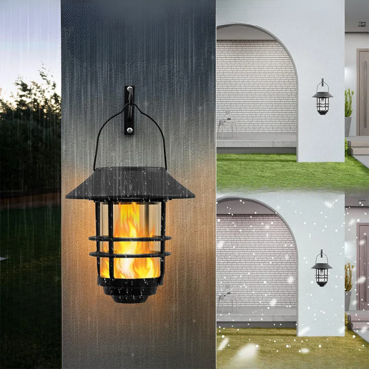 Flamma Glow - Enchanting Solar Wall Lamp Set | Kalsten