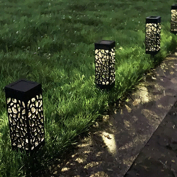 Creative Hollow Square Column LED Outdoor Lawn Ground Insert Landscape Light | Kalsten