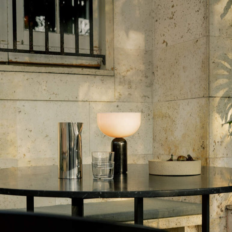 Kalsten | MarbleLuxe Lamp - Luxurious Marble Table Lamp with Golden Accents