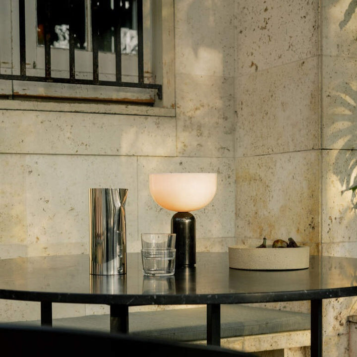 Kalsten | MarbleLuxe Lamp - Luxurious Marble Table Lamp with Golden Accents
